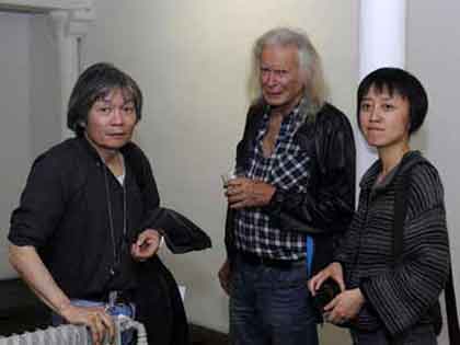Michel Nau avec Chan Kai Wen et Wang Yu Paris 2011 * photo de notre ami commun © Dennis Bouchard   