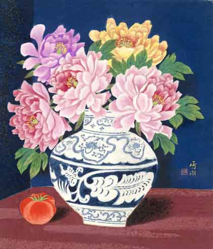 Kuo Hsueh-Hu  郭雪胡 -  glue- color, paper