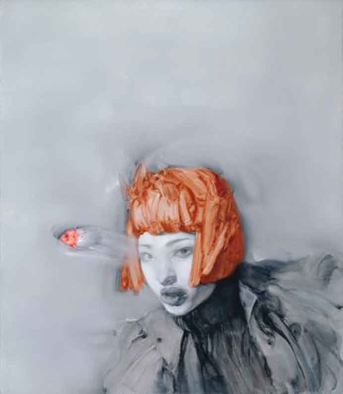 Liu Hong  刘虹  - The Fish with Amnesia 37  -  150 x 130 cm  -  huile sur toile